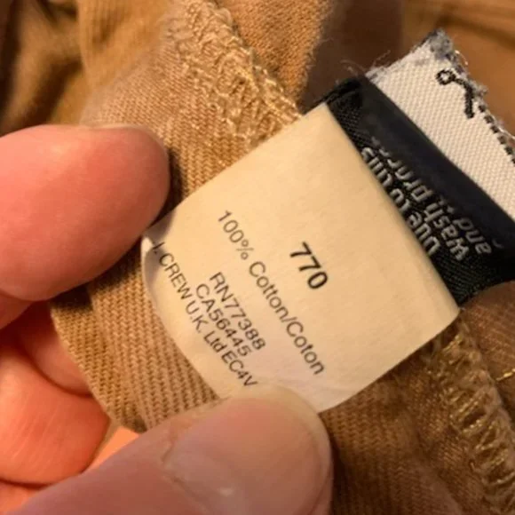 J Crew 770 tan jeans - Picture 7 of 8
